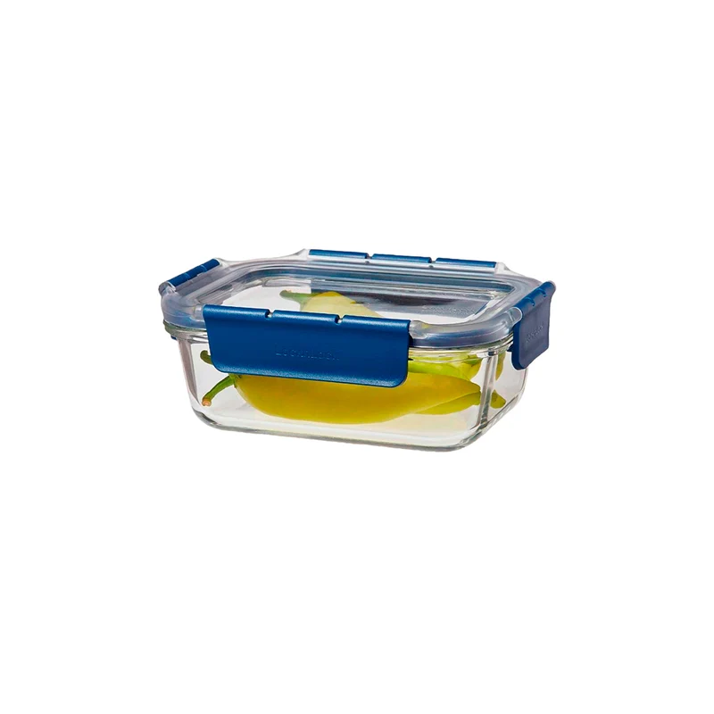 Envase Hermético Vidrio 630 ml Topclass Rectangular
