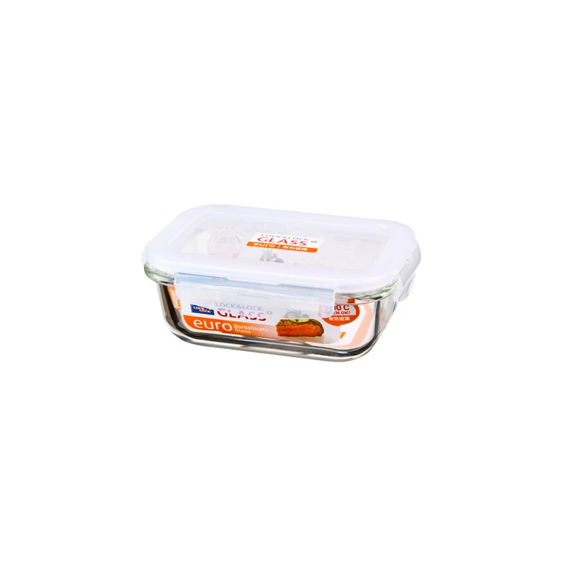 Envase Hermético Vidrio 380 ml Boroseal Euro Rectangular