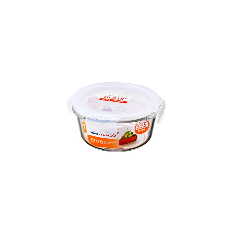 Envase Hermético Vidrio 380 ml Boroseal Euro Redondo