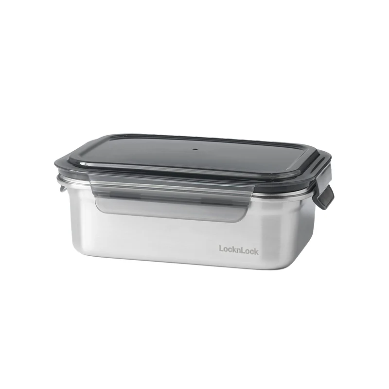 Envase Hermético Acero Rectangular 1.2 L