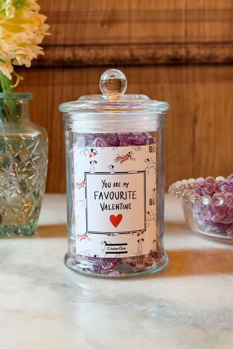 Tarro De Violetas Especial San Valentín