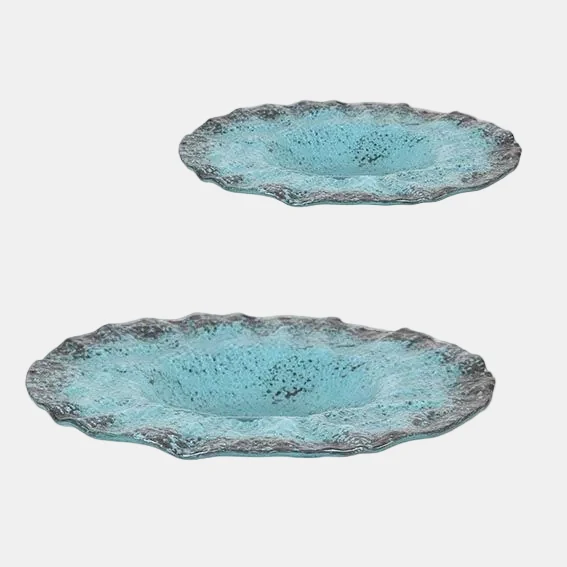 Plato turquesa risotto. ø29 x 4 cm - 3 Uds.