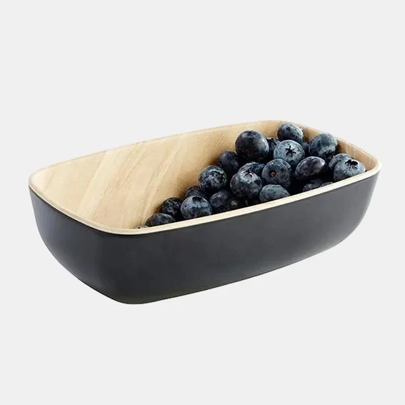 Bowl melamina Frida madera/negro GN 1/9. 17,6 x 10,8 x 5,5 cm - 1 Ud.