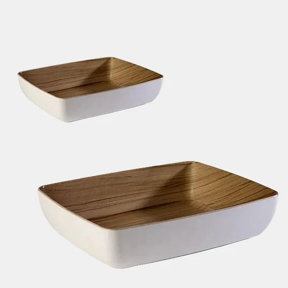 Bowl de melamina para buffet Frida. 32,5 x 26,5 x 7,5 cm. 4L. Varios colores - 1 Ud.