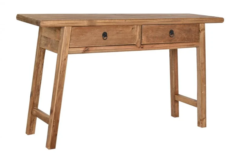 CONSOLA MADERA RECICLADA PINO 140X38X80 NATURAL