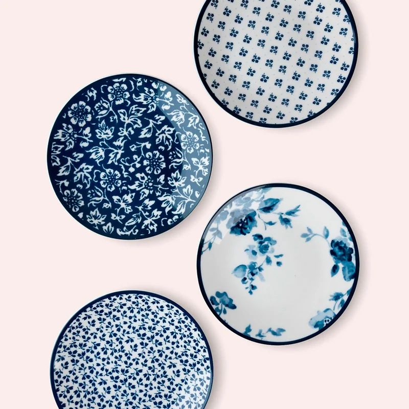 Set 4 platos Blueprint de Laura Ashley