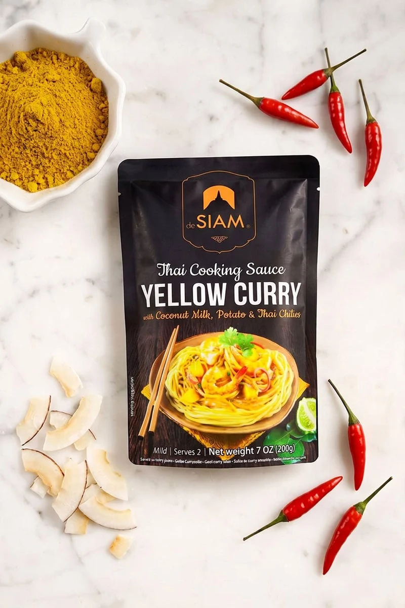 Salsa Curry Amarillo Thai Para Dos Personas