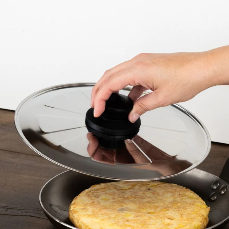 Tapa para voltear tortillas de acero inoxidable ILSA