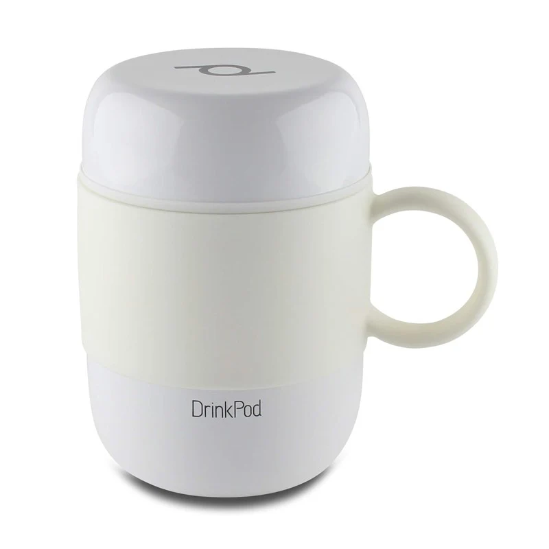 VASO TERMICO CON ASA 0.28L BLANCO DRINKPOD