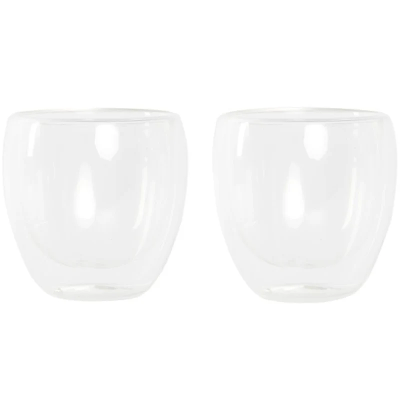 VASO SET 2 CRISTAL 250ML DOBLE