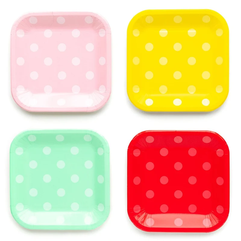 Platos Basic Multi Polka Dot