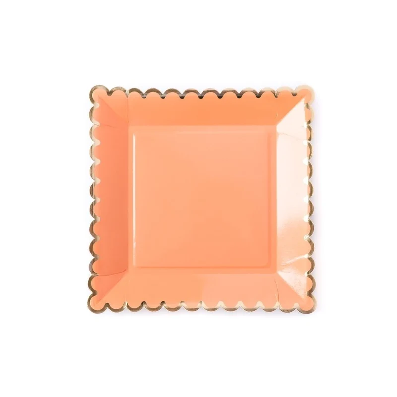 Platos de Papel Coral