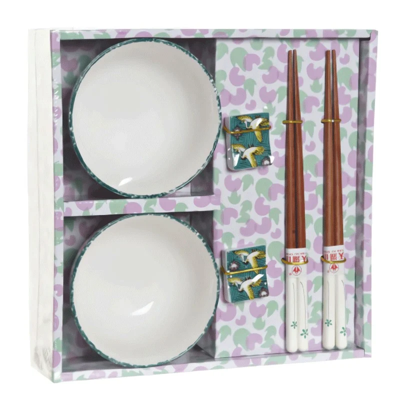 SET SUSHI BAMBU PORCELANA MADERA 25X25X6,5