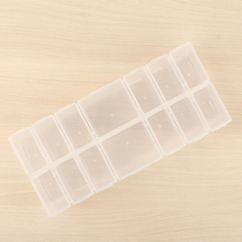 Caja transparente con compartimentos individuales Kimidori Colors