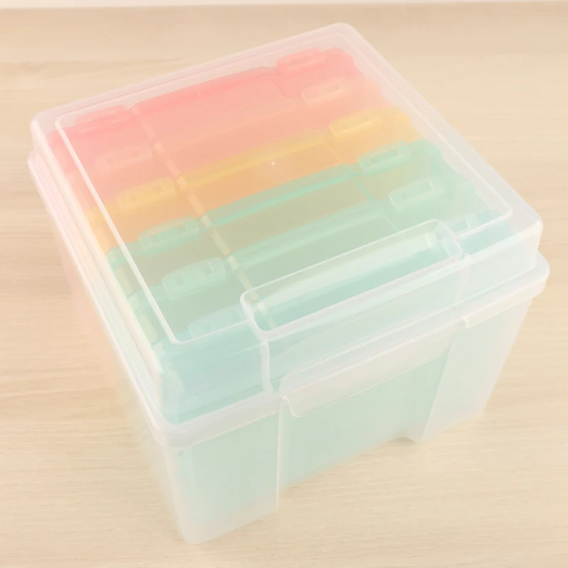 Caja de almacenamiento con 6 cajas interiores de 5"x7" Kimidori Colors