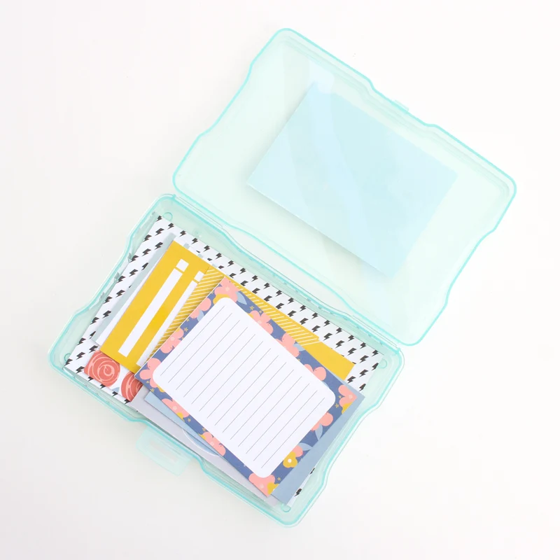 Caja de plástico Kimidori Colors 4"x6" Mint