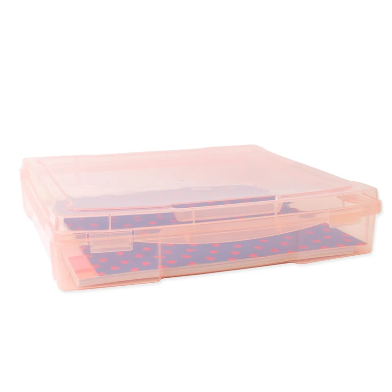 Caja para papeles 12"x12" Kimidori Colors Rosa