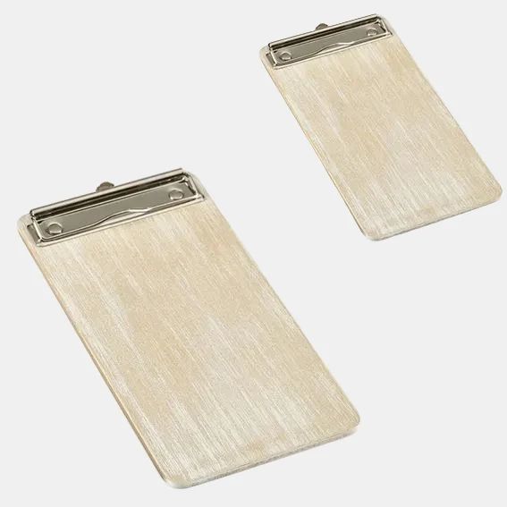 Portamenú de madera blanco vintage. Varias medidas - 1 Ud.