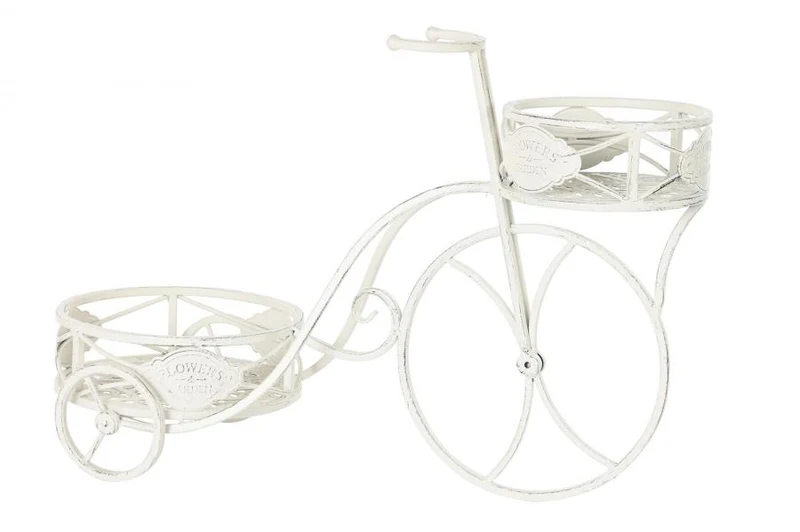 MACETERO METAL 58X28X42 BLANCO