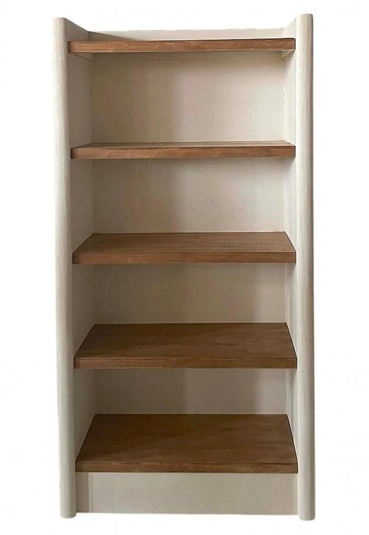 ESTANTERIA MDF ABETO 90X40X180 CREMA