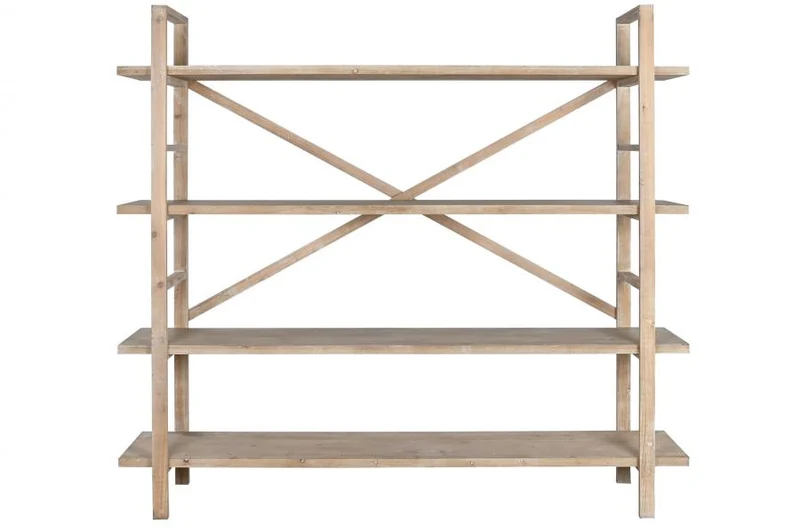ESTANTERIA MADERA 193X43,5X178 NATURAL