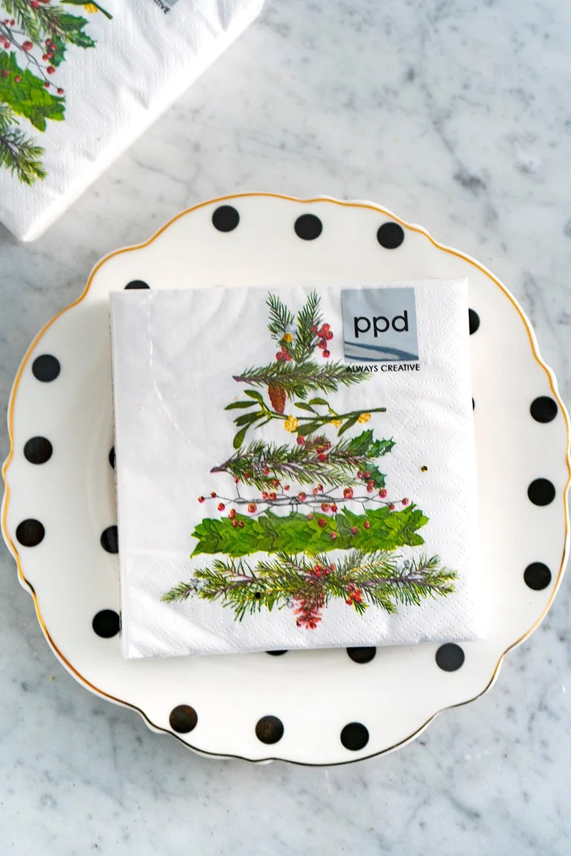 Servilletas Árbol De Navidad Pequeñas
