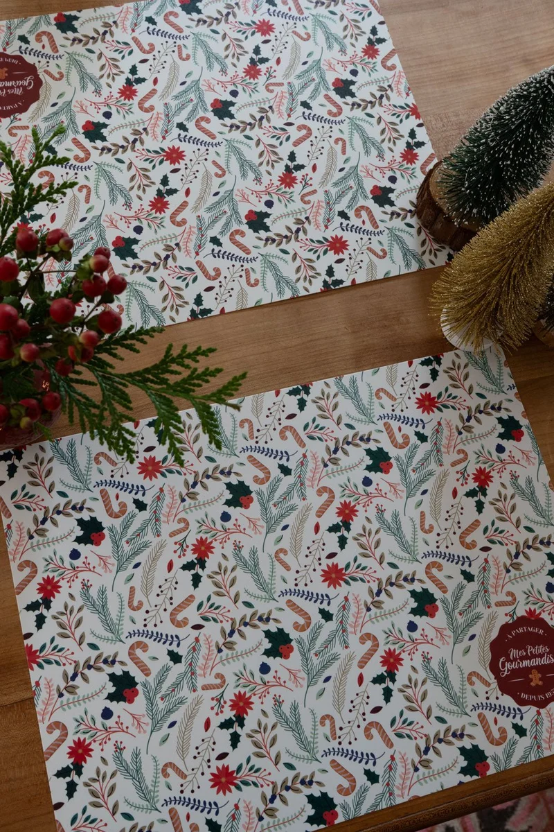 Individual Con Diseño Navidad