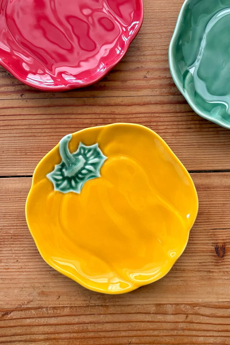 Plato Diseño Pimiento Pequeño