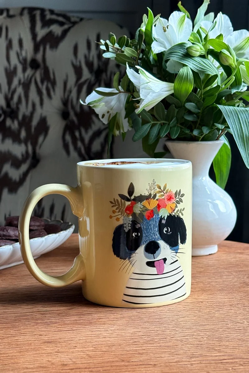 Taza Con Diseño De Perros
