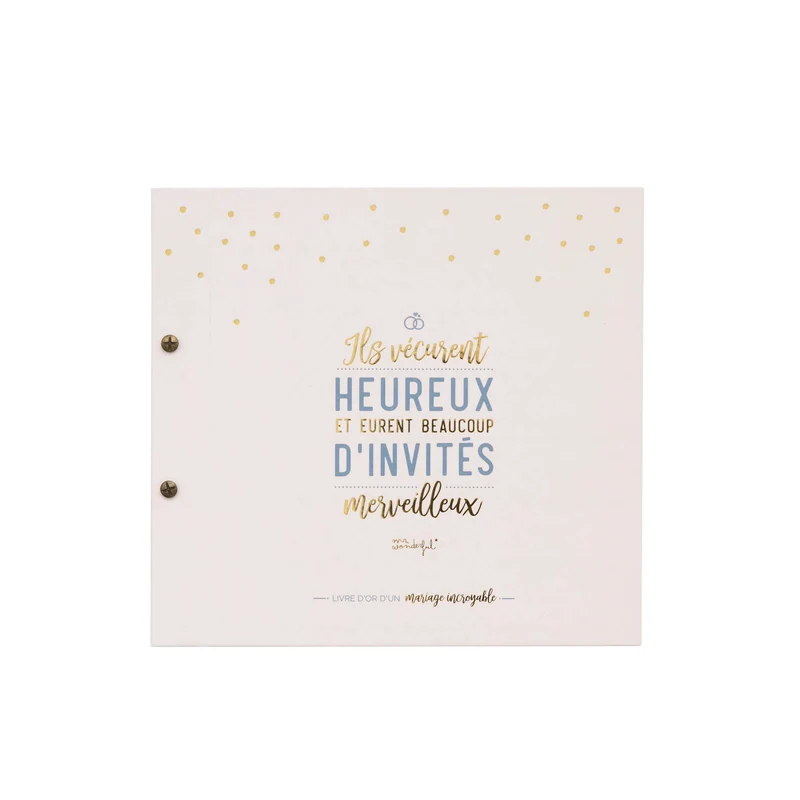 Livre d'or d'un mariage incroyable