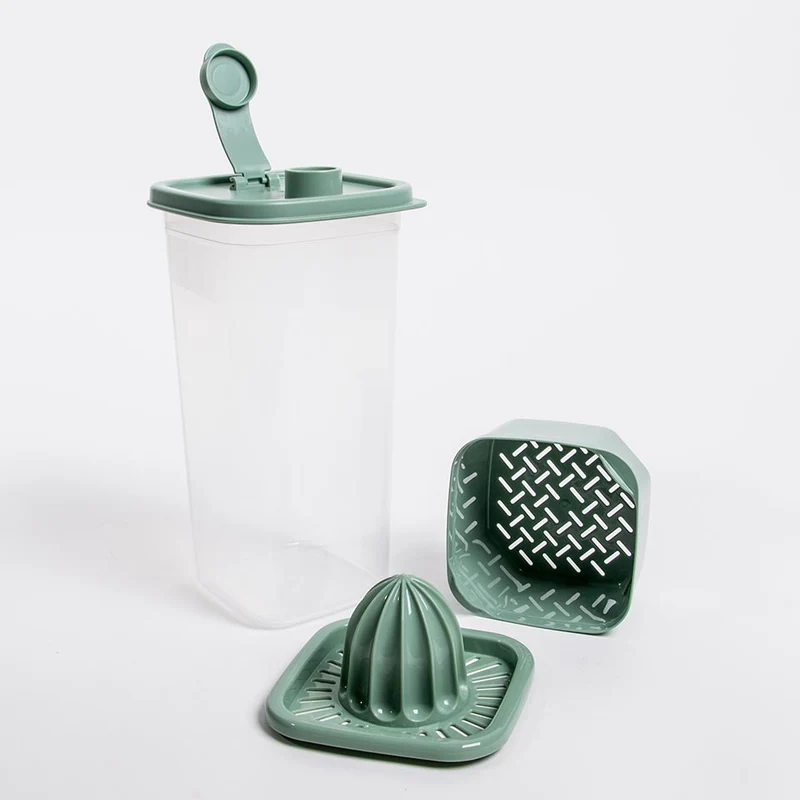 Garrafa com Espremedor e Escorredor AROA Verde 1.5L