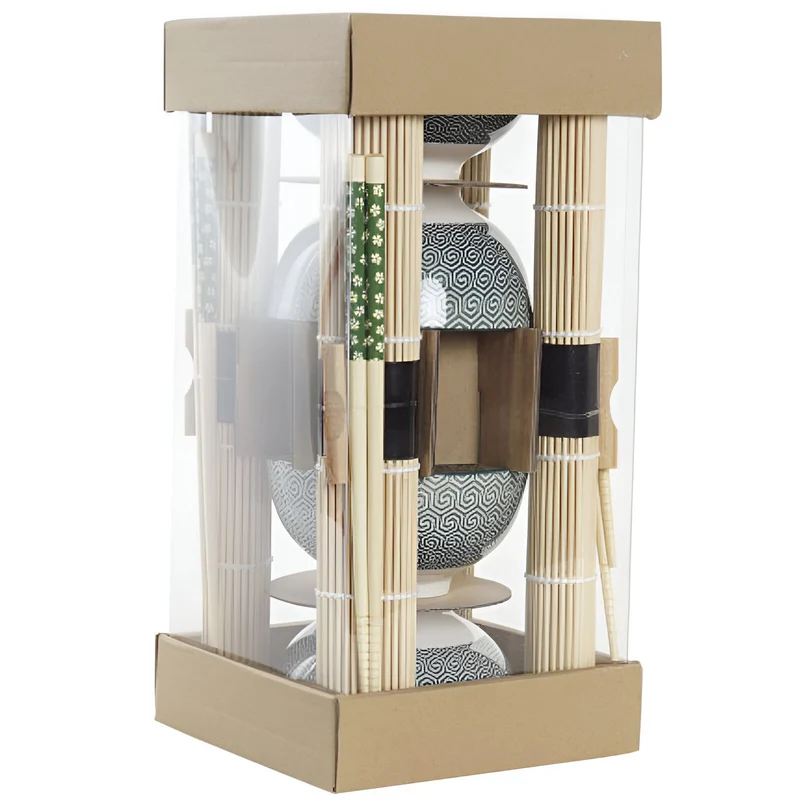 SUSHI SET 16 BAMBU GRES 14,5X14,5X31 VERDE