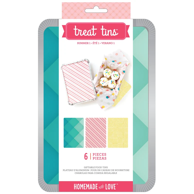 Recipiente Aluminio con Tapa Food Tins Summer Grandes.