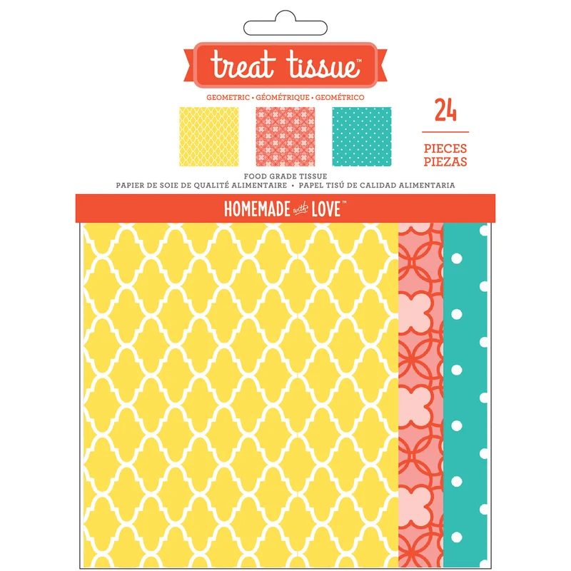 Food Tins Geometric. Papel de seda.