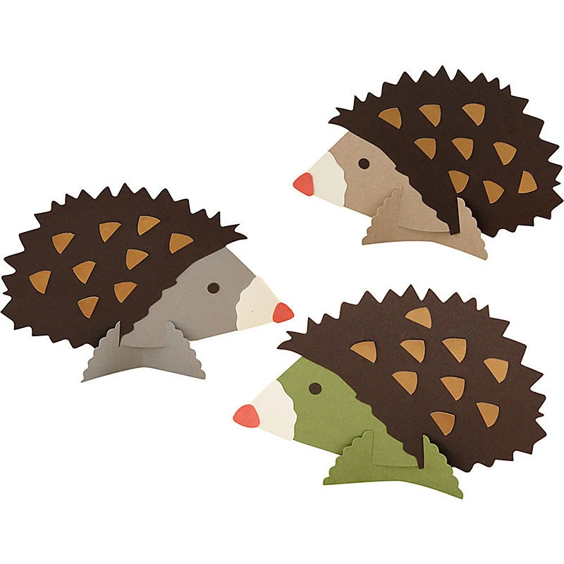 Erizos de papel. Paper Hedgehog Kit