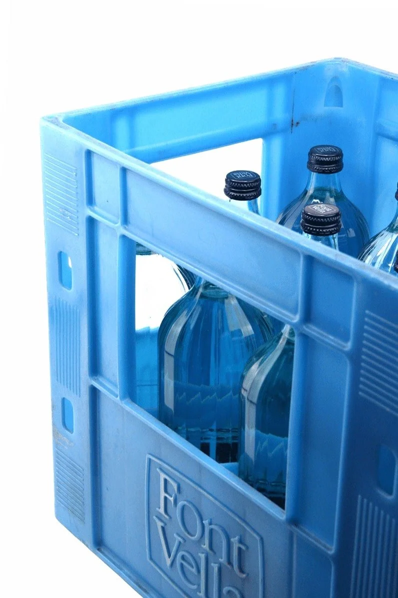Agua Mineral Font Vella en vidrio retornable 1L - Pack 12 Ud