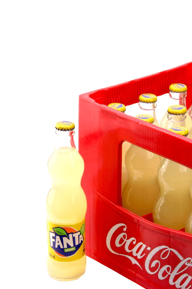 Fanta Limón en vidrio retornable 350 ml - Pack 24 Ud