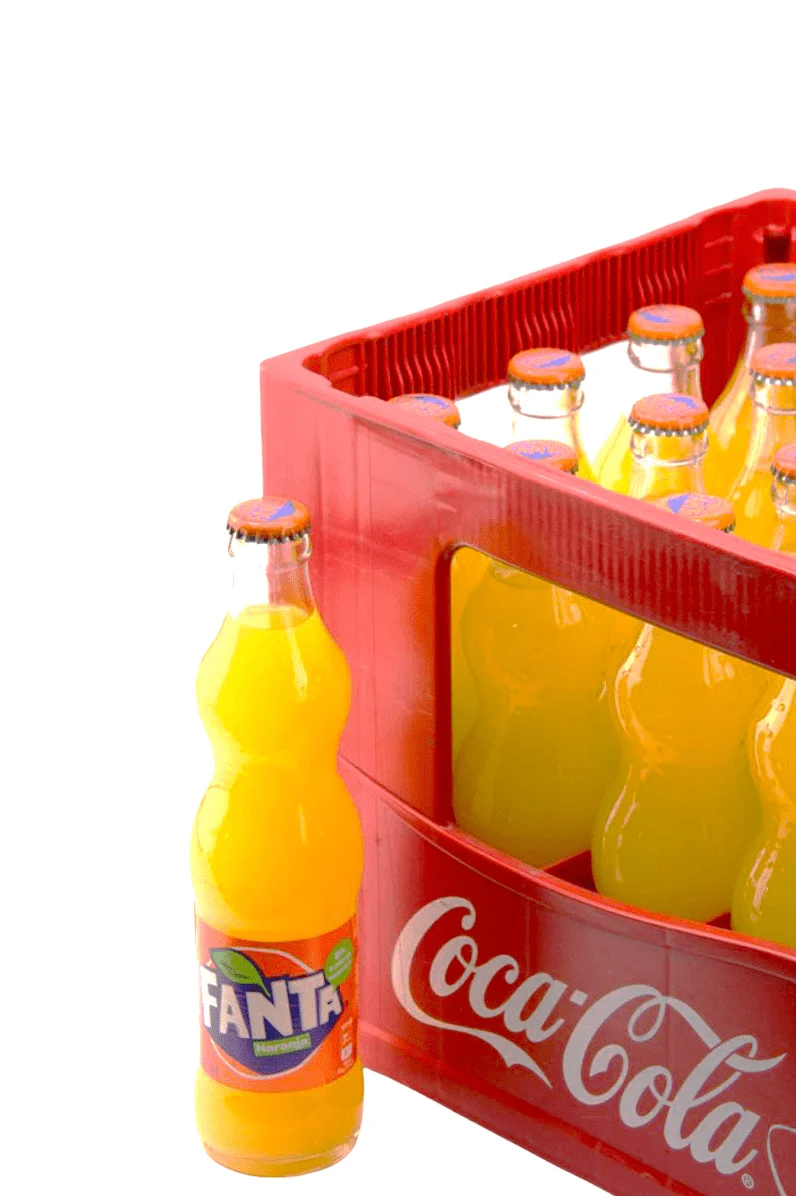 Fanta Naranja en vidrio retornable 350 ml - Pack 24 Ud