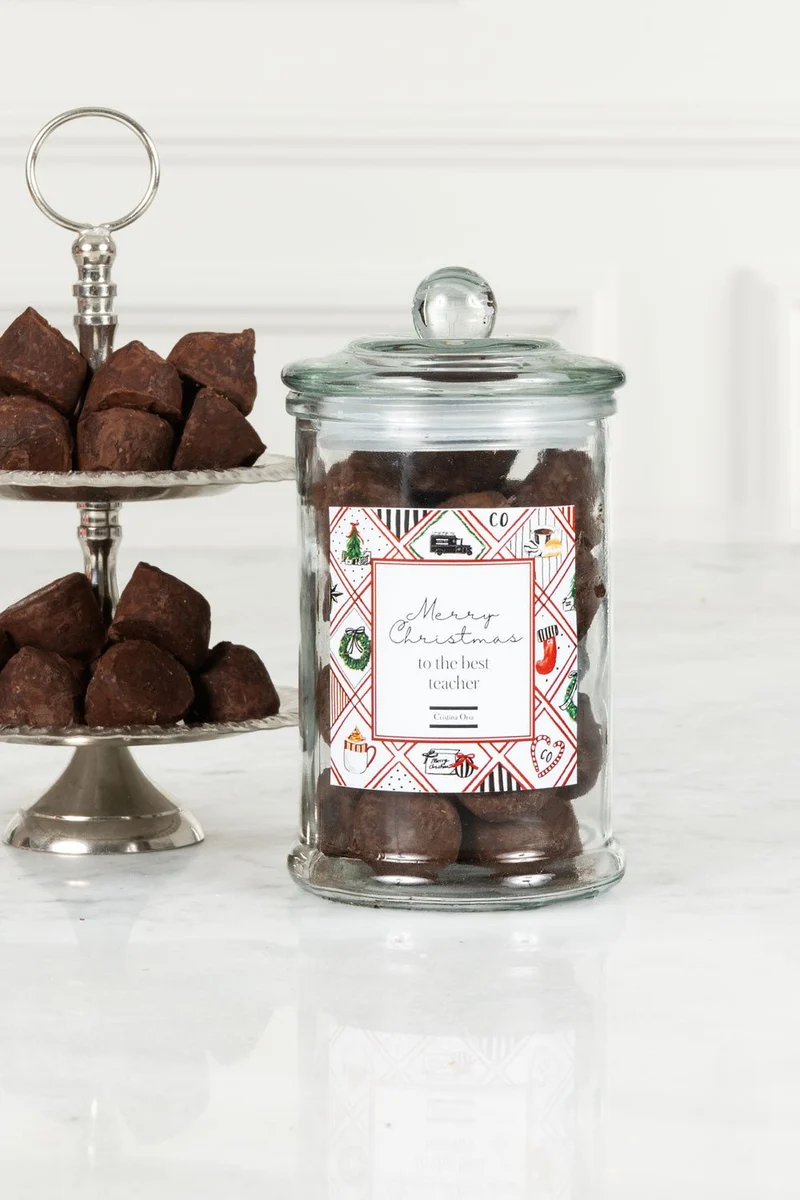 Tarro De Trufas Especial Navidad Profesores
