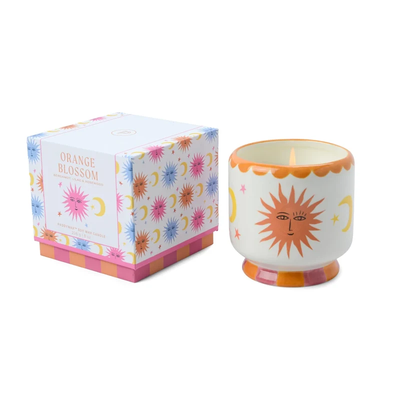 A Dopo Vela de Cerámica Flor de naranja