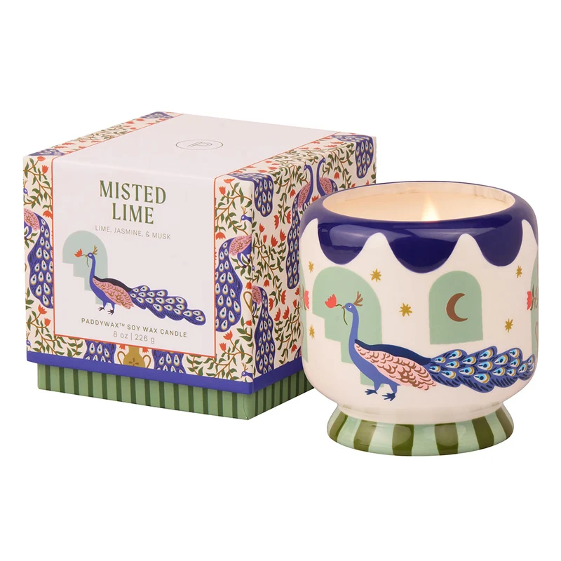 A Dopo Vela de Cerámica Peacock Misted Lime