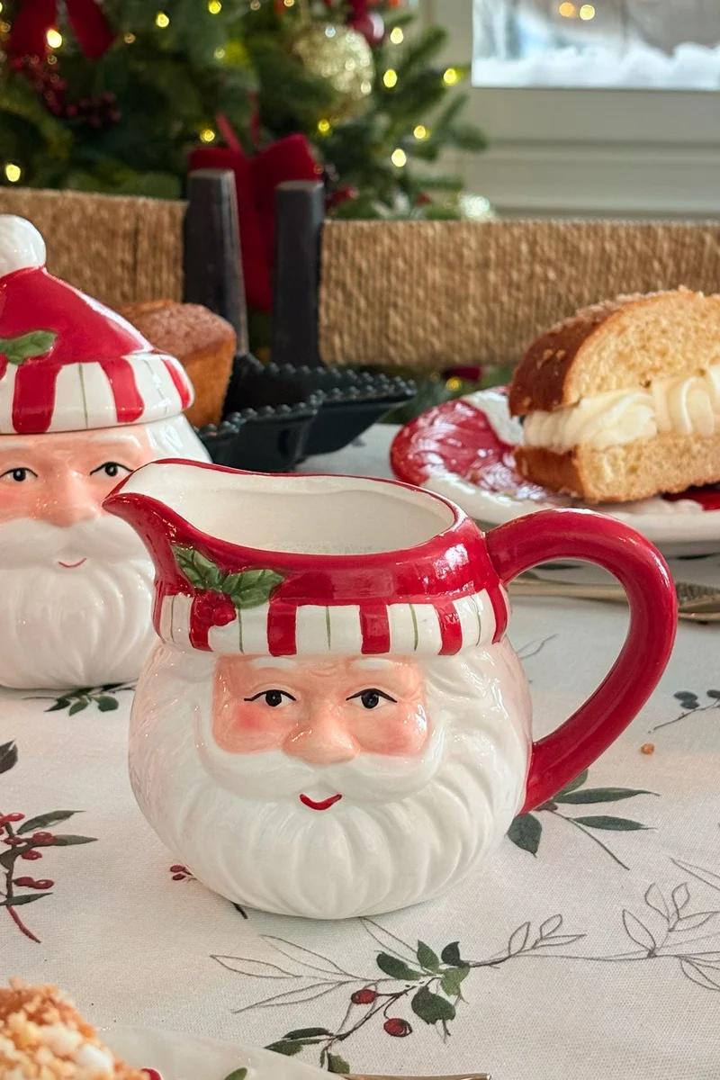 Lechera Con Diseño De Papá Noel