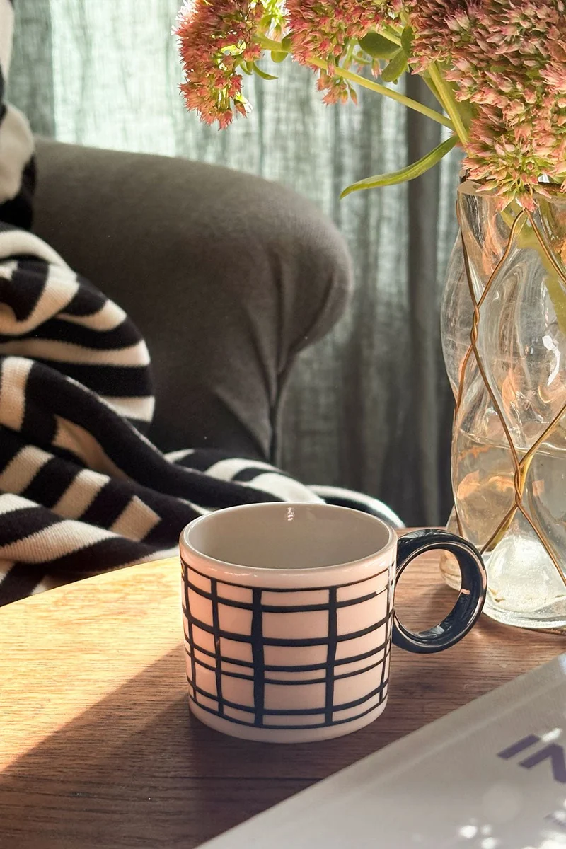 Taza Espresso Diseño Cuadros