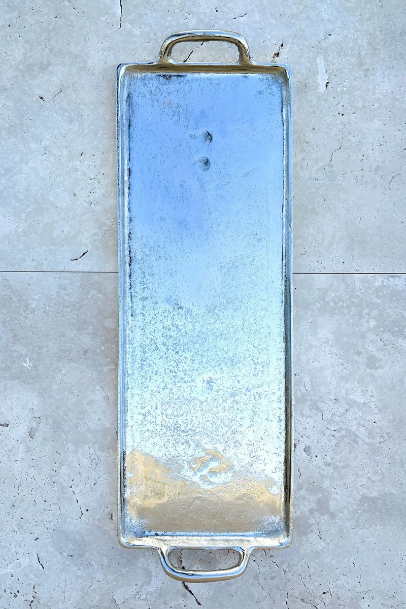 Bandeja Alargada Plateada