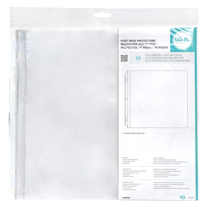 Fundas para Project Life 12"x12" Página Completa Page Protectors