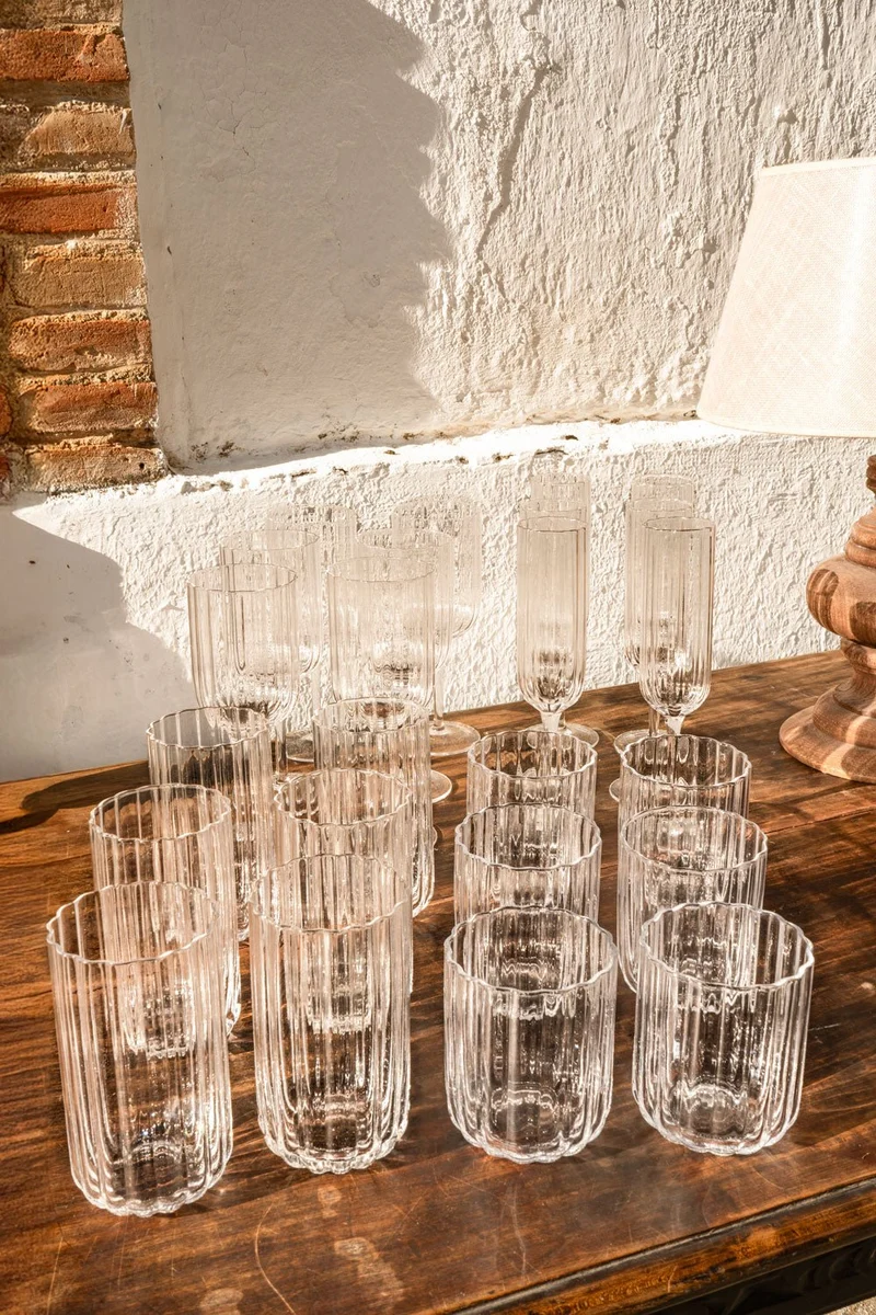 Cristalería Completa Diseño Ondas
