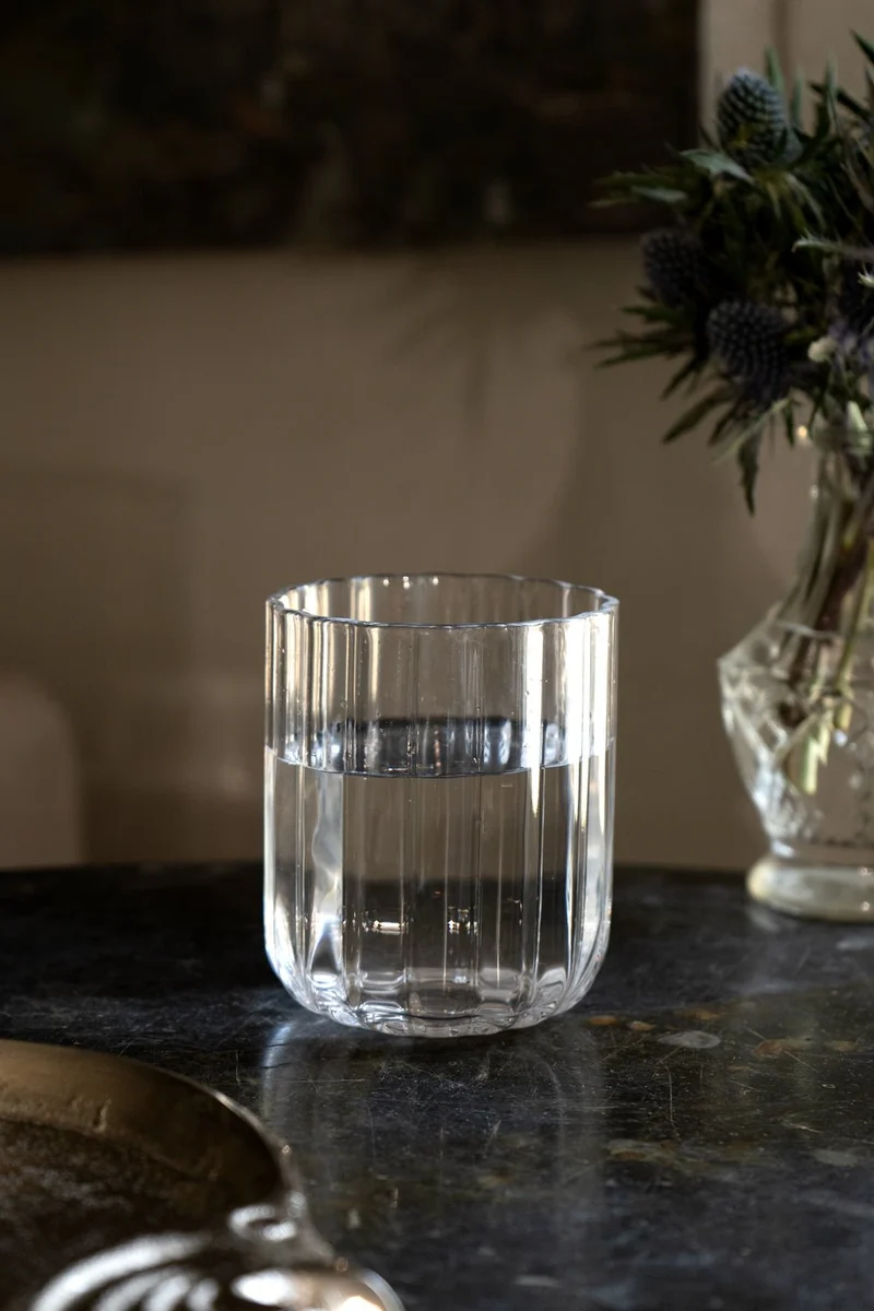 Vaso Cristal Ondas Pequeño