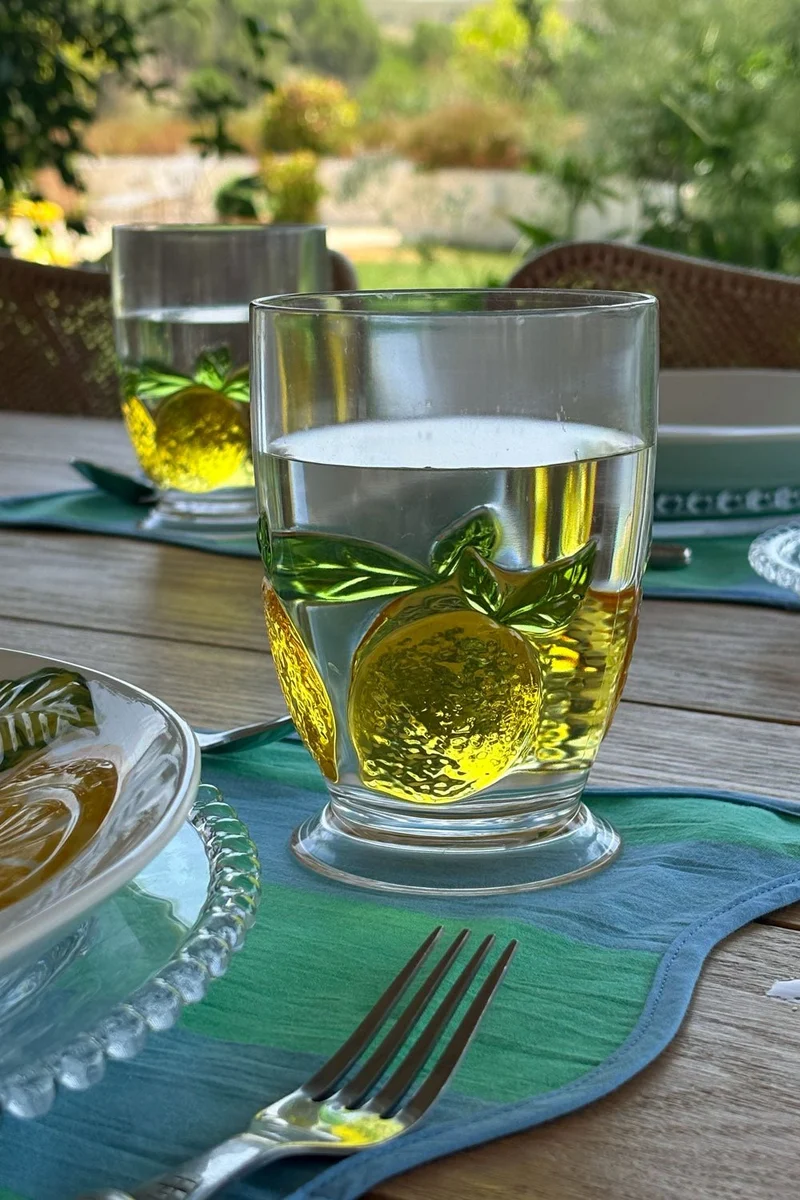 Vaso Acrílico Diseño Limones