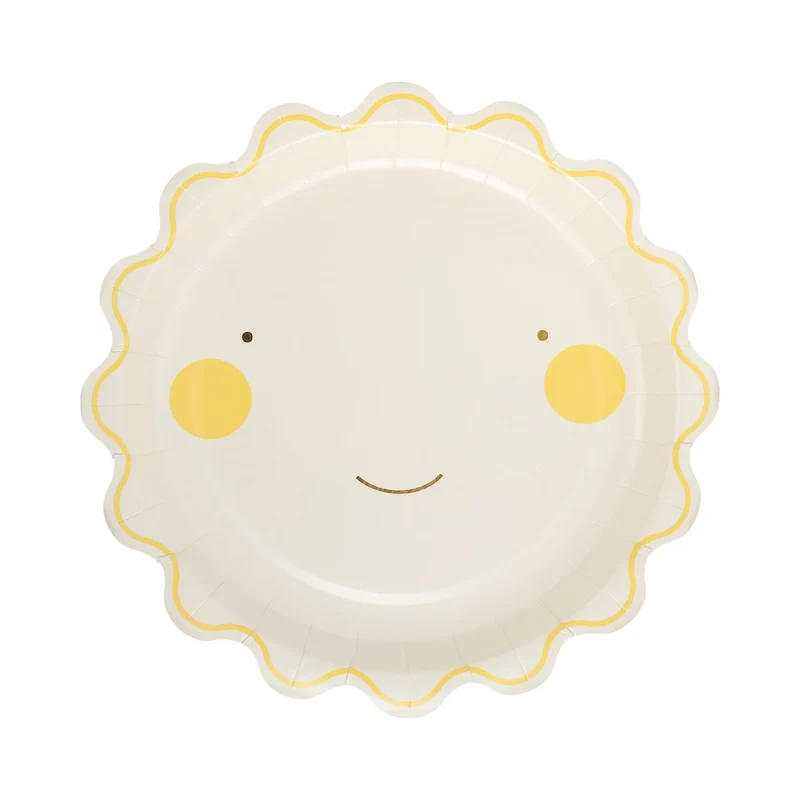 Plato de Papel Smiling Sun 9"