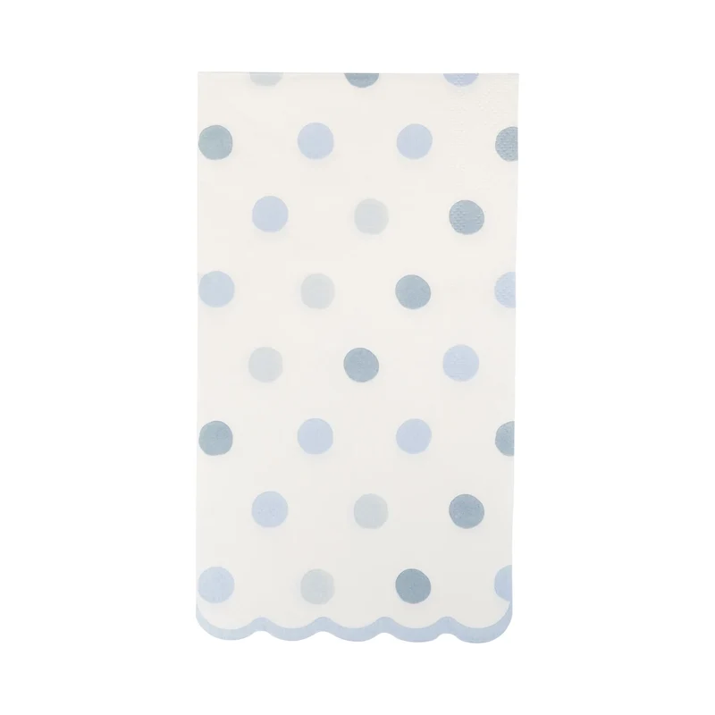 Servilleta de Papel Baby Blue Polka Dot Dinner Napkin